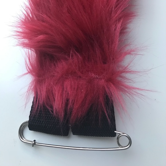 Pawstar wine red burgundy animal set ears tail - Picture 7 of 7